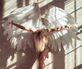 Angel beauty Stock Photo