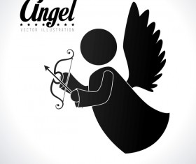 Angel illustration design vector 01