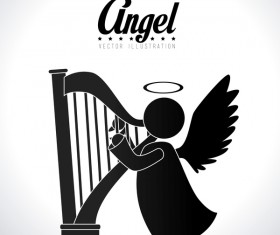Angel illustration design vector 03