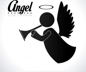 Angel illustration design vector 04