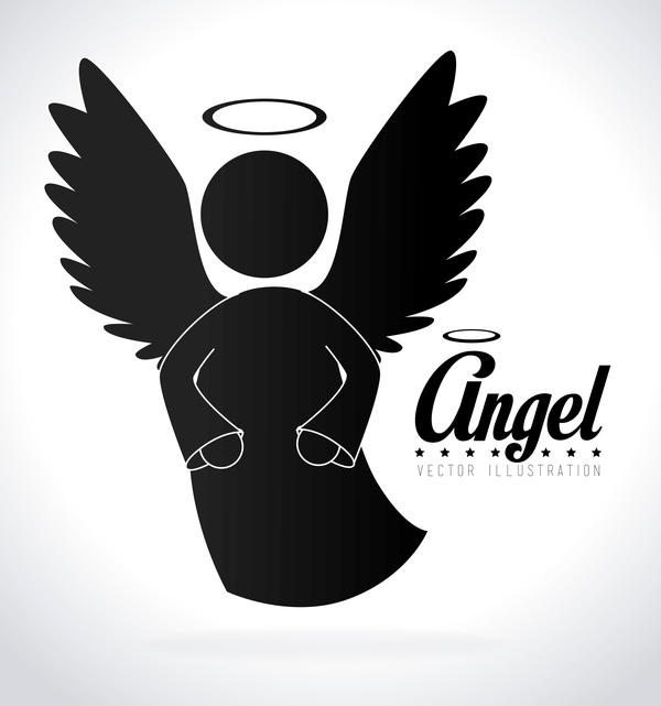 Angel illustration design vector 06