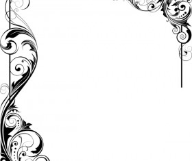 Angle leaf ornaments design vector