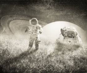 Astronaut travels in space HD picture