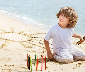 Beach boy Stock Photo