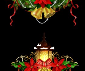 Beautiful christmas decorations design elements vector 21