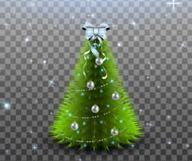 Beautiful christmas tree illustration vector 03