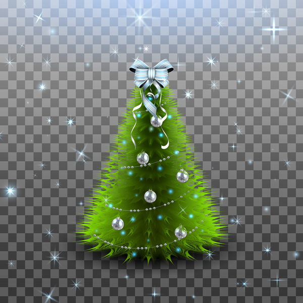 Beautiful christmas tree illustration vector 03