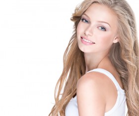 Beautiful happy woman with dragon curly HD picture 02