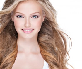 Beautiful happy woman with dragon curly HD picture 03