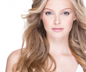 Beautiful happy woman with dragon curly HD picture 05