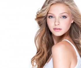 Beautiful happy woman with dragon curly HD picture 06