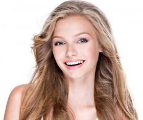 Beautiful happy woman with dragon curly HD picture 08