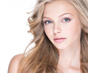 Beautiful happy woman with dragon curly HD picture 12