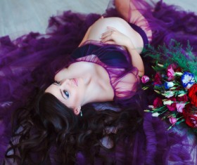 Beautiful pregnant woman Stock Photo 04