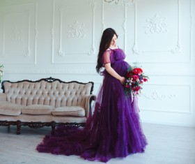 Beautiful pregnant woman Stock Photo 06