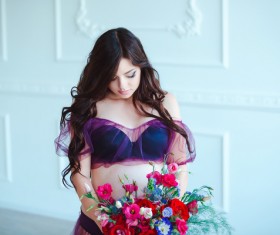 Beautiful pregnant woman Stock Photo 07