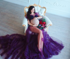 Beautiful pregnant woman Stock Photo 08