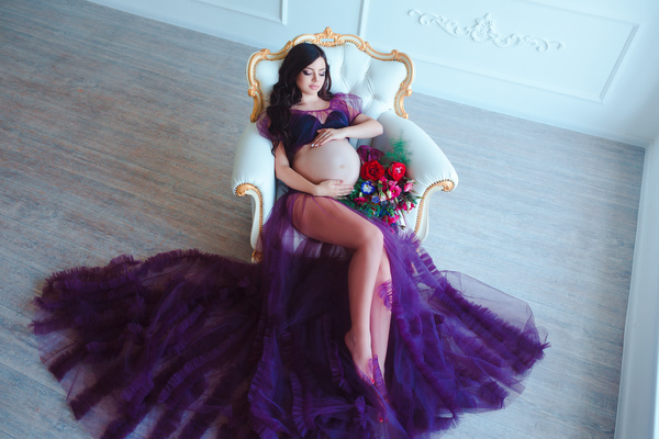Beautiful pregnant woman Stock Photo 08