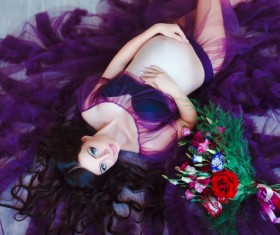 Beautiful pregnant woman Stock Photo 09