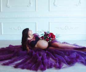 Beautiful pregnant woman Stock Photo 10