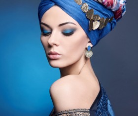 Beautiful women dressed in folk costumes Stock Photo 01