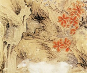 Ben deer map Stock Photo