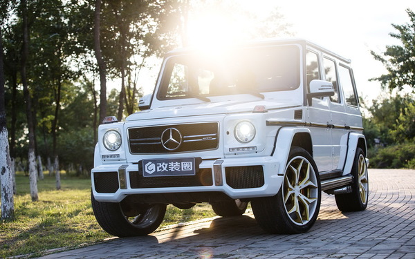 Benz G63 off-road vehicles Stock Photo