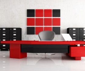 Black and red with office HD picture