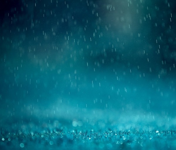 Blue raindrop background Stock Photo