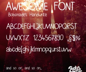 Bobsmade handwrite font
