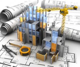 Building models and drawings HD picture