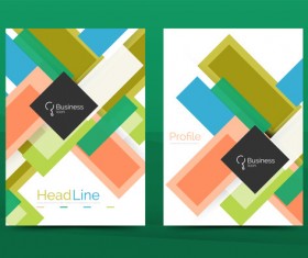 Business brochure cover modern vector design 01