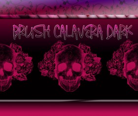 Calavera dark photoshop brushes