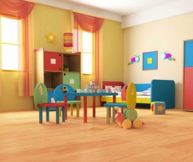 Children's room decoration Stock Photo