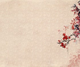 Chinese Plum ink background HD picture