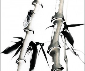 Chinese ink and wash freehand bamboo HD picture