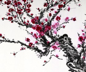 Chinese ink plum HD picture