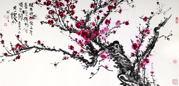 Chinese ink plum HD picture