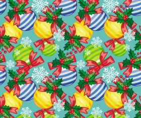 Christmas ball seamless pattern design vector