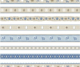 Christmas borders seamless vectors material 03