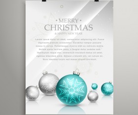 Christmas flyer and cover brochure design vector 01