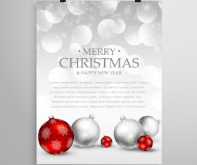 Christmas flyer and cover brochure design vector 03