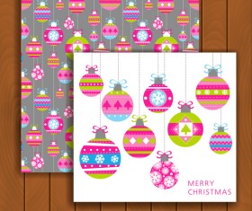 Christmas greeting cards and envelopes with wooden background vector 13