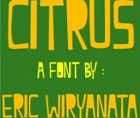 Citrus font
