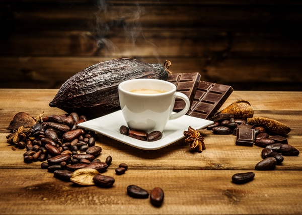 Coffee Bean Cocoa Chocolate Stock Photo