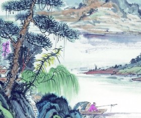 Color landscape painting HD picture 02