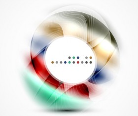 Colorful circle with abstarct background art vector 03