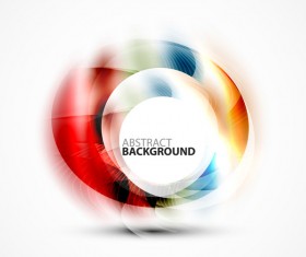 Colorful circle with abstarct background art vector 05