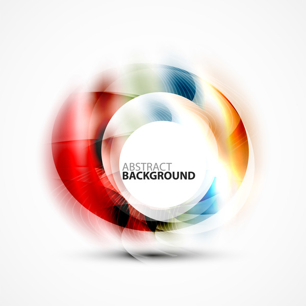 Colorful circle with abstarct background art vector 05