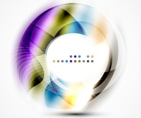Colorful circle with abstarct background art vector 06